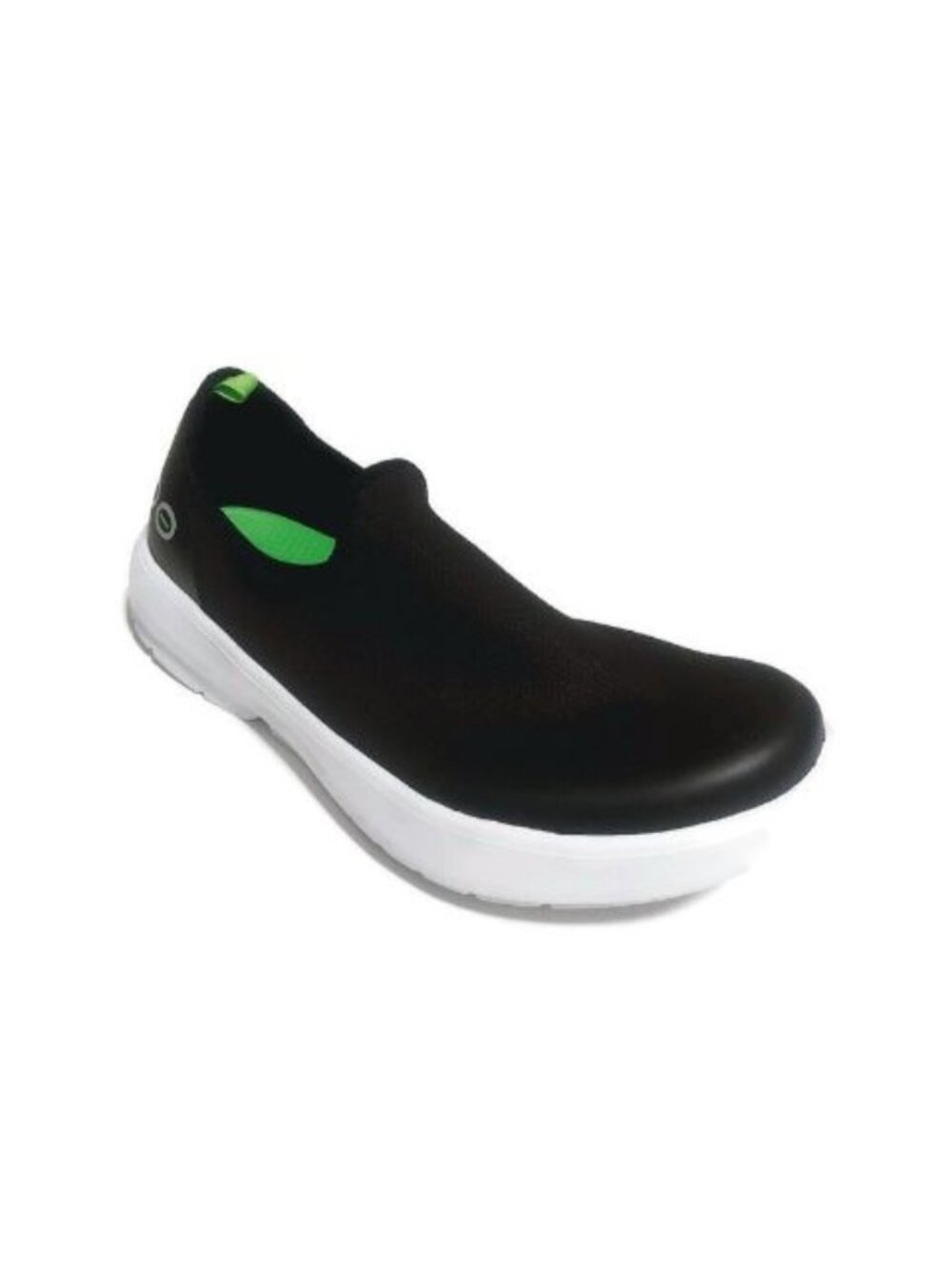 Oofos Oomg Eezee Recovery Walking Shoe Womens Size 11 Black White Slip On Shoes